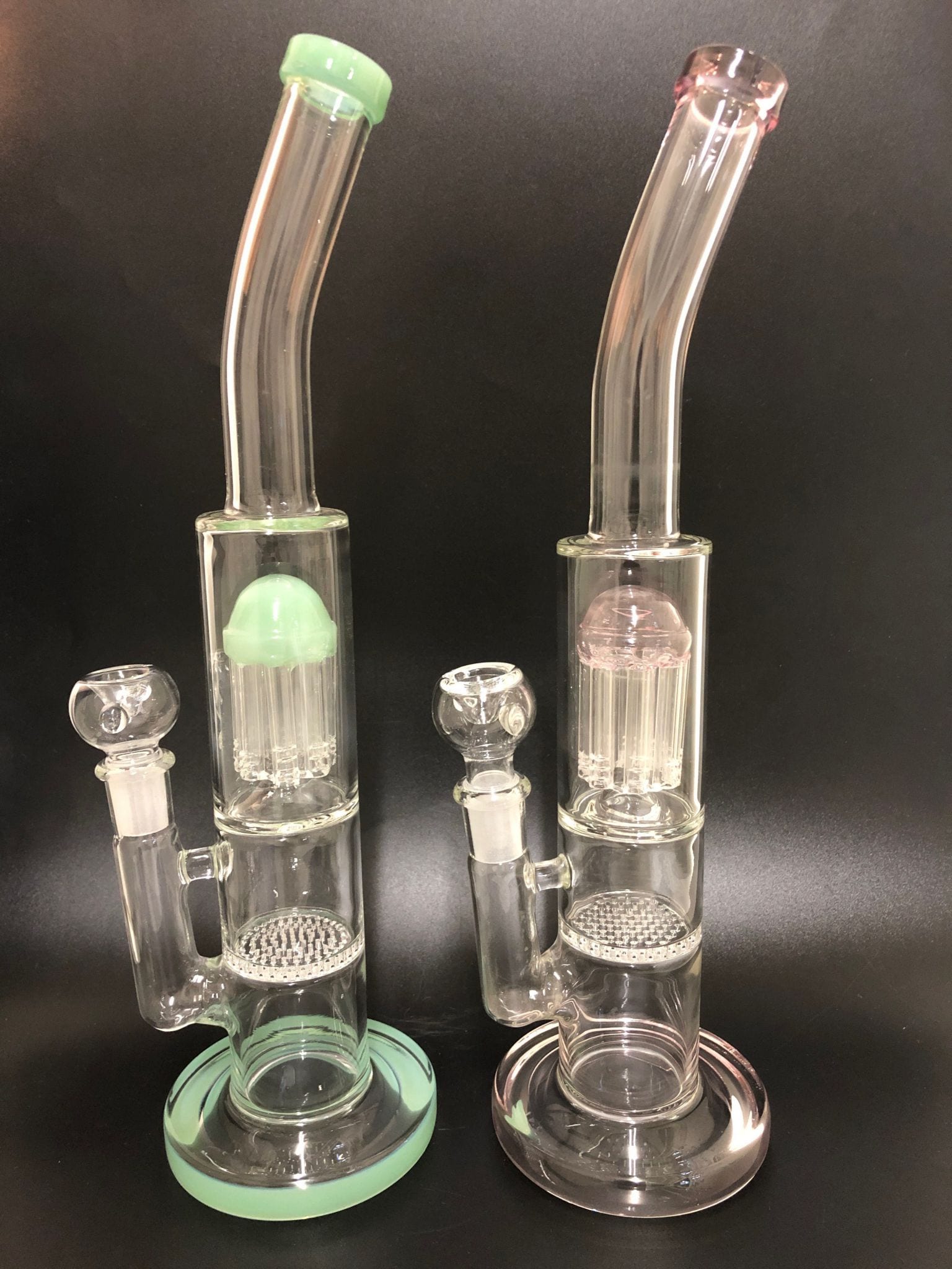 ASSORTED COLOR PERCOLATOR WATER PIPE PCL3789 — Himalayan