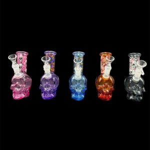 VIBRANT SKULL SMALL WATER PIPE PCL8639