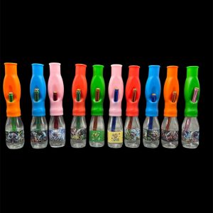 SILICONE AND GLASS BOTTLE WATER PIPE PCL8655
