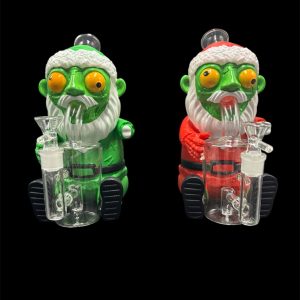 ZOMBIE SANTA SILICONE WATER PIPE SL228