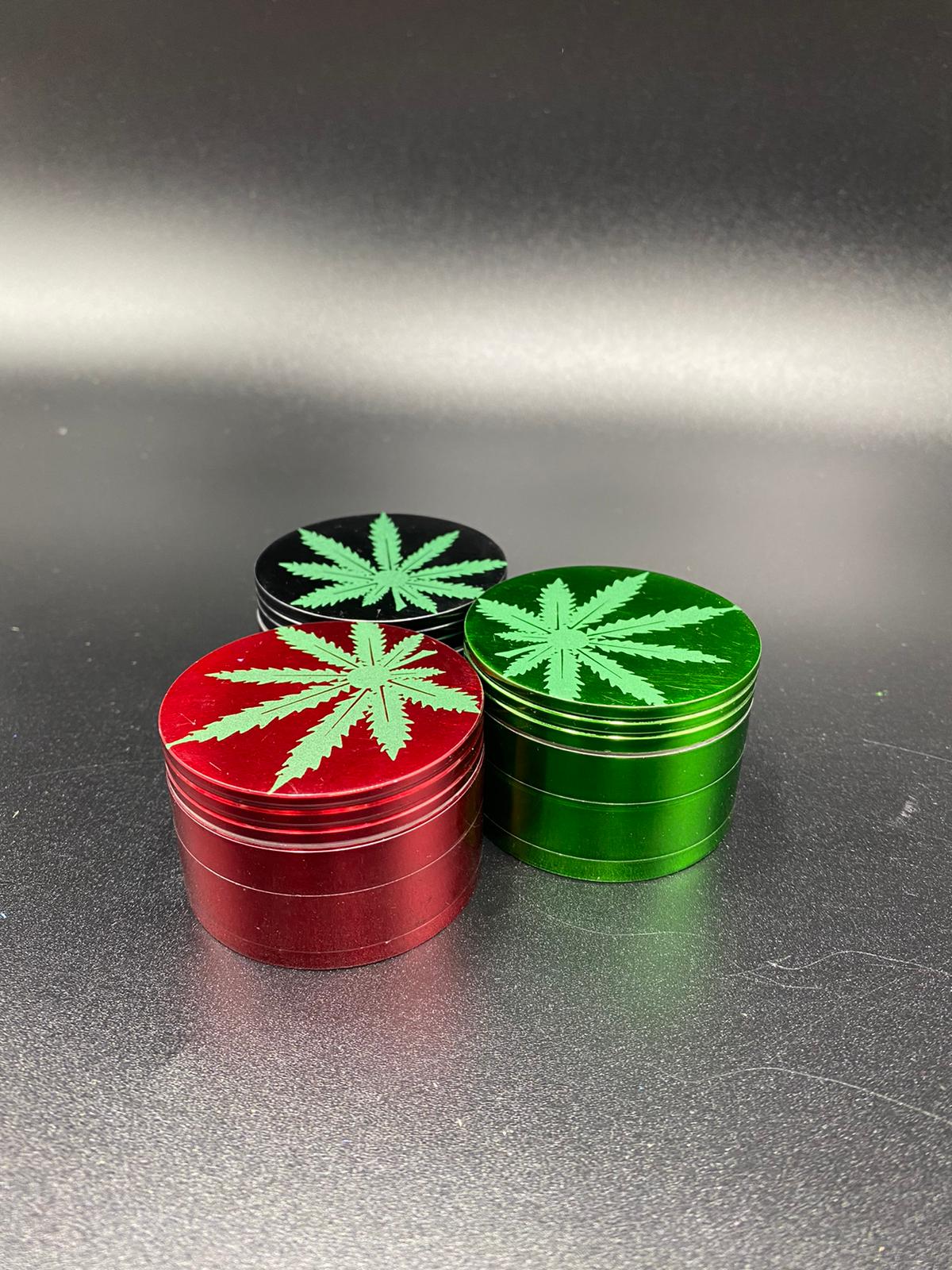 WEED LEAF GRINDERS SOLID COLOR 63MM IM54 — Himalayan Group Inc.
