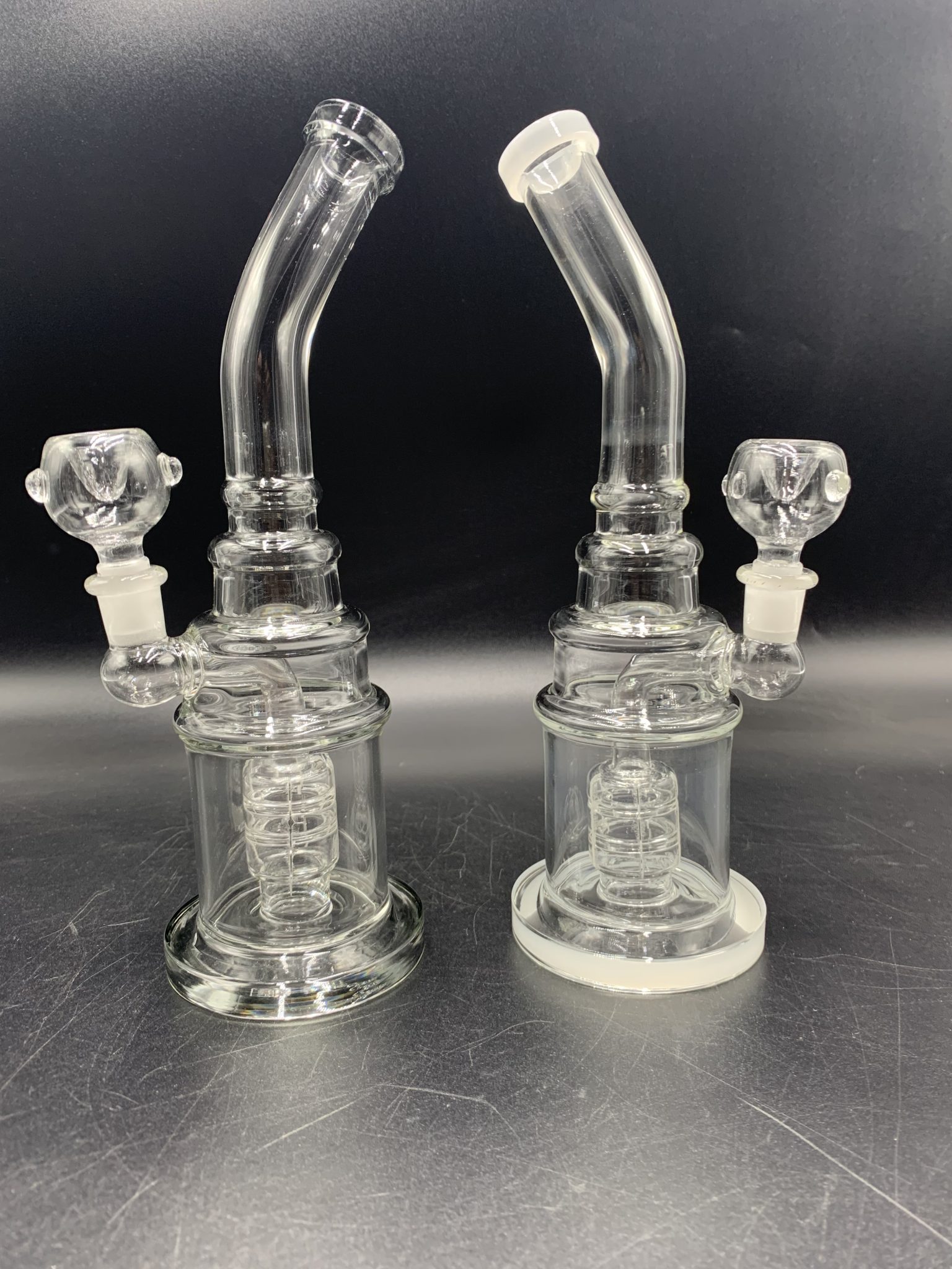 12 INCH CLEAR WATER PIPE WITH ROUND BASE PCL8034 — Himalayan Group Inc.