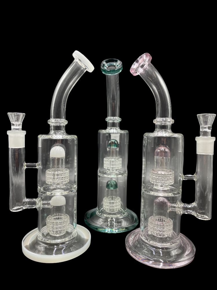 DOUBLE PERCOLATOR WATER PIPE PCL8261 — Himalayan Group Inc.