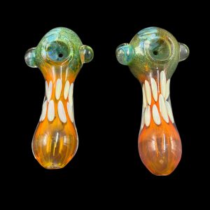 TWO DOTTED COLOR SWIRL HAND PIPE RS3261