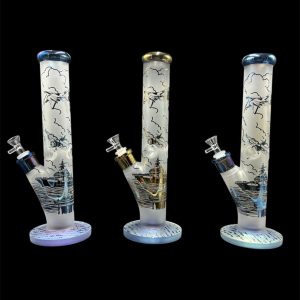 PATRIOTIC DESIGN CYLINDER WATER PIPE PCL8451