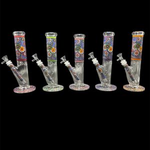 FLOWERY MOZAIC CYLINDER WATER PIPE PCL8637