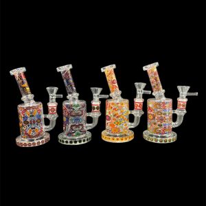 MOZAIC SKULL SMALL WATER PIPE PCL8645