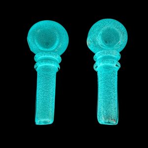 DOUBLE RING GLOW IN THE DARK HAND PIPE RS3564