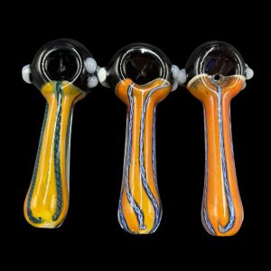 TRI-BUMP BLACK TOP STRIPE HAND PIPE RS3549