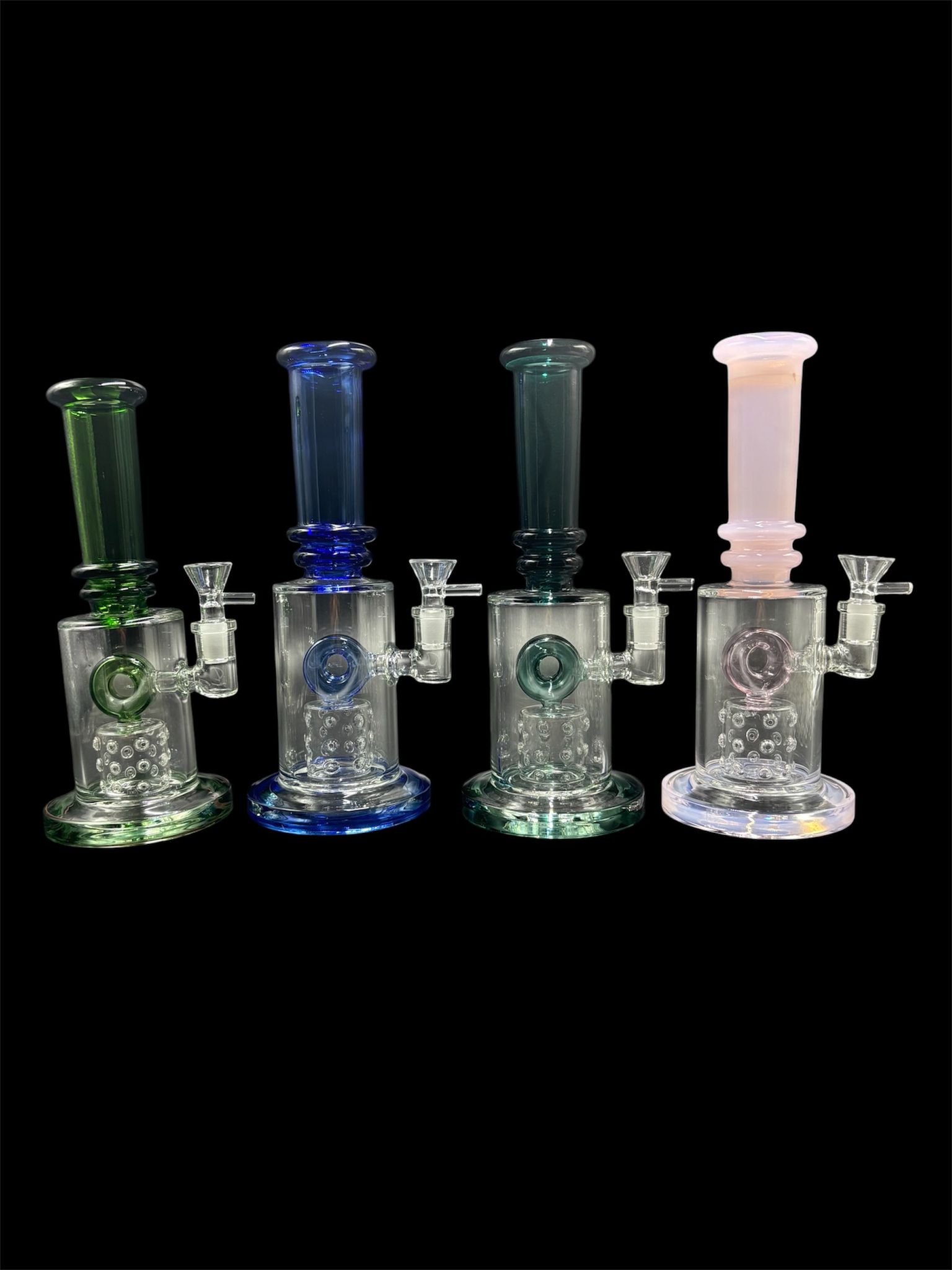 COLORFUL RING SPIKEY WATER PIPE PCL8675